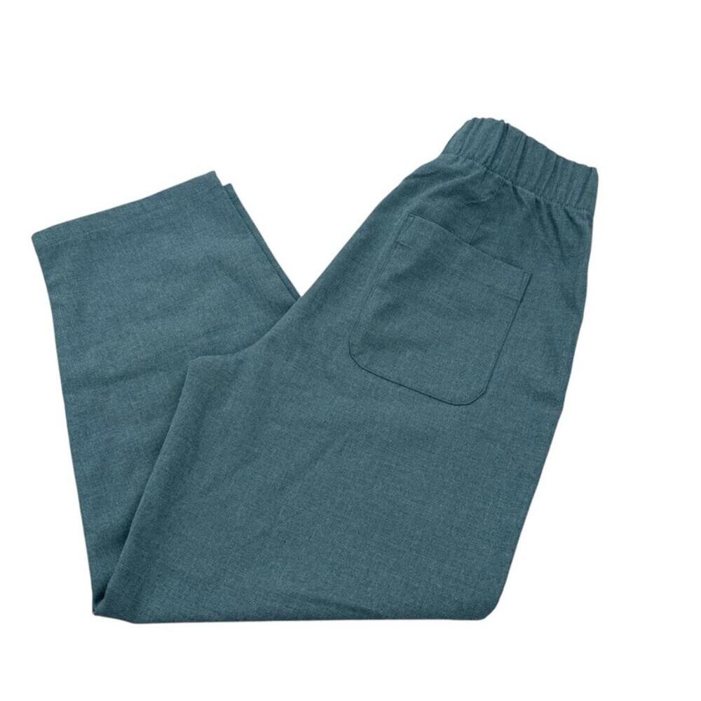 NWT ZARA Elastic waste back pockets straight ankle gray side 8372/317/803 Medium - Picture 4 of 11